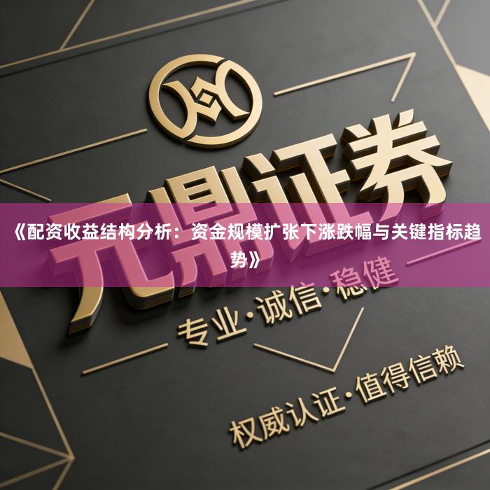 《配资收益结构分析：资金规模扩张下涨跌幅与关键指标趋势》