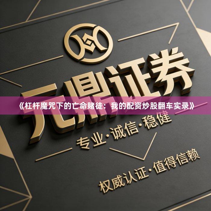 《杠杆魔咒下的亡命赌徒：我的配资炒股翻车实录》