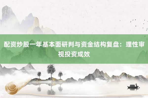 配资炒股一年基本面研判与资金结构复盘：理性审视投资成效
