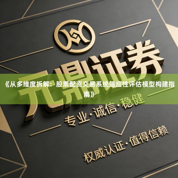 《从多维度拆解：股票配资交易系统适应性评估模型构建指南》