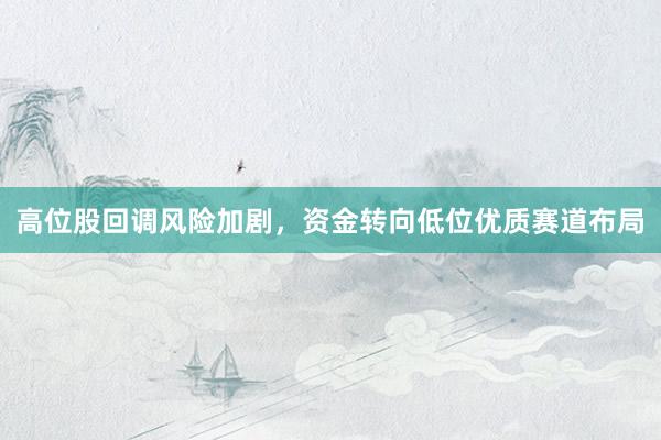 高位股回调风险加剧，资金转向低位优质赛道布局