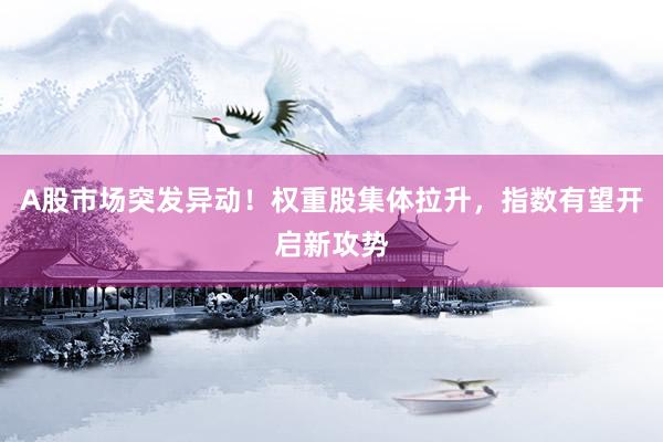 A股市场突发异动！权重股集体拉升，指数有望开启新攻势